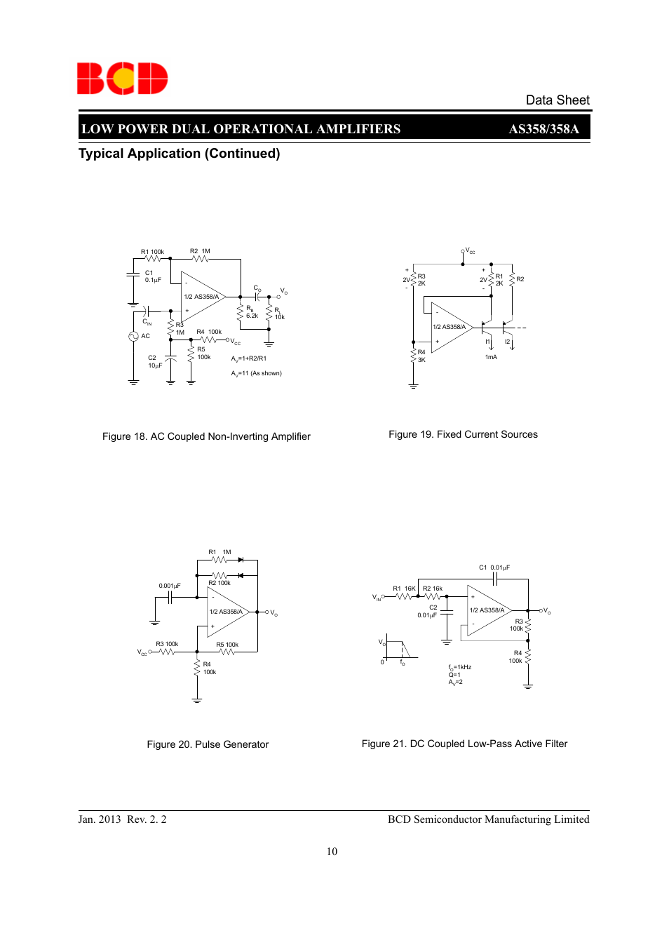 Data sheet, Typical application (continued) | Diodes AS358_A User Manual | Page 10 / 16