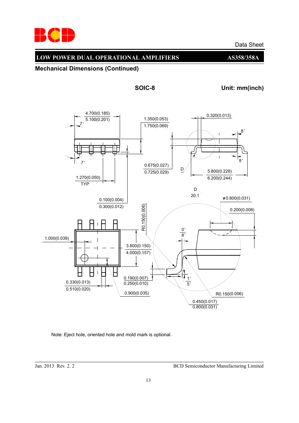 Diodes AS358_A User Manual | Page 13 / 16