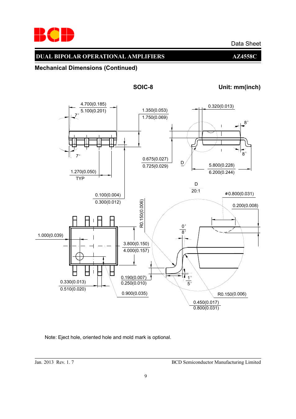 Diodes AZ4558C User Manual | Page 9 / 10