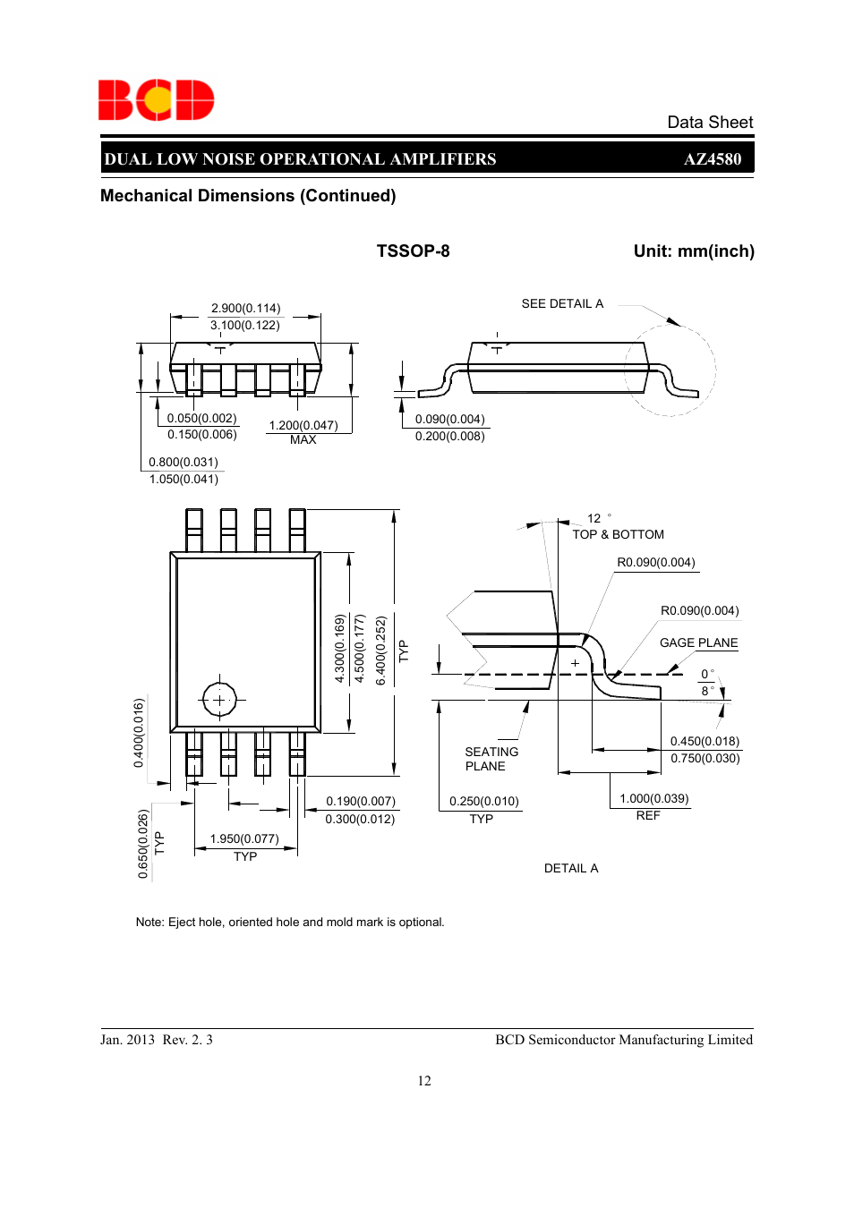 Diodes AZ4580 User Manual | Page 12 / 13