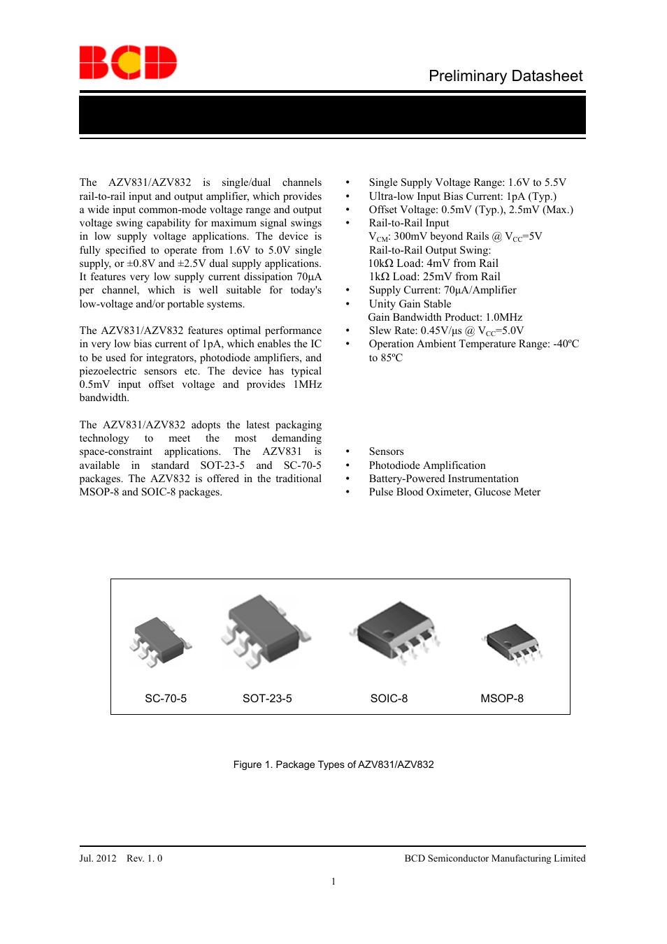 Diodes AZV831/2 User Manual | 27 pages