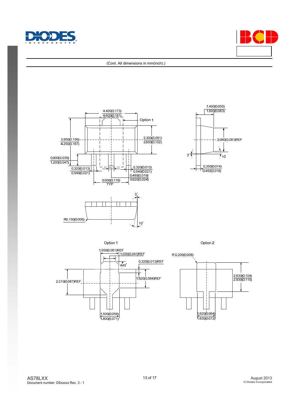 Diodes AS78LXX User Manual | Page 13 / 17