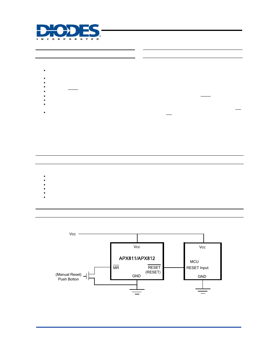 Diodes APX811/812 User Manual | 10 pages