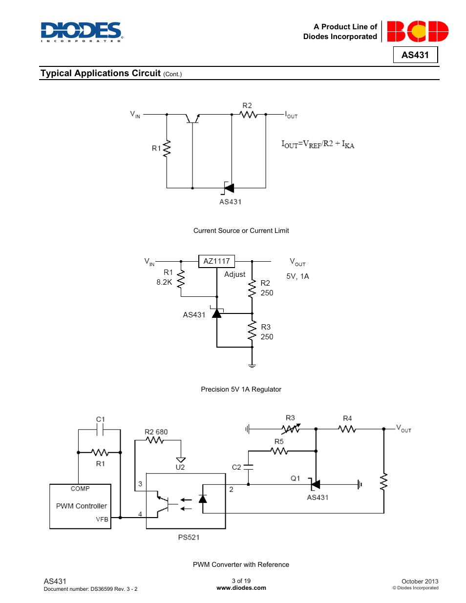 Diodes AS431 User Manual | Page 3 / 19