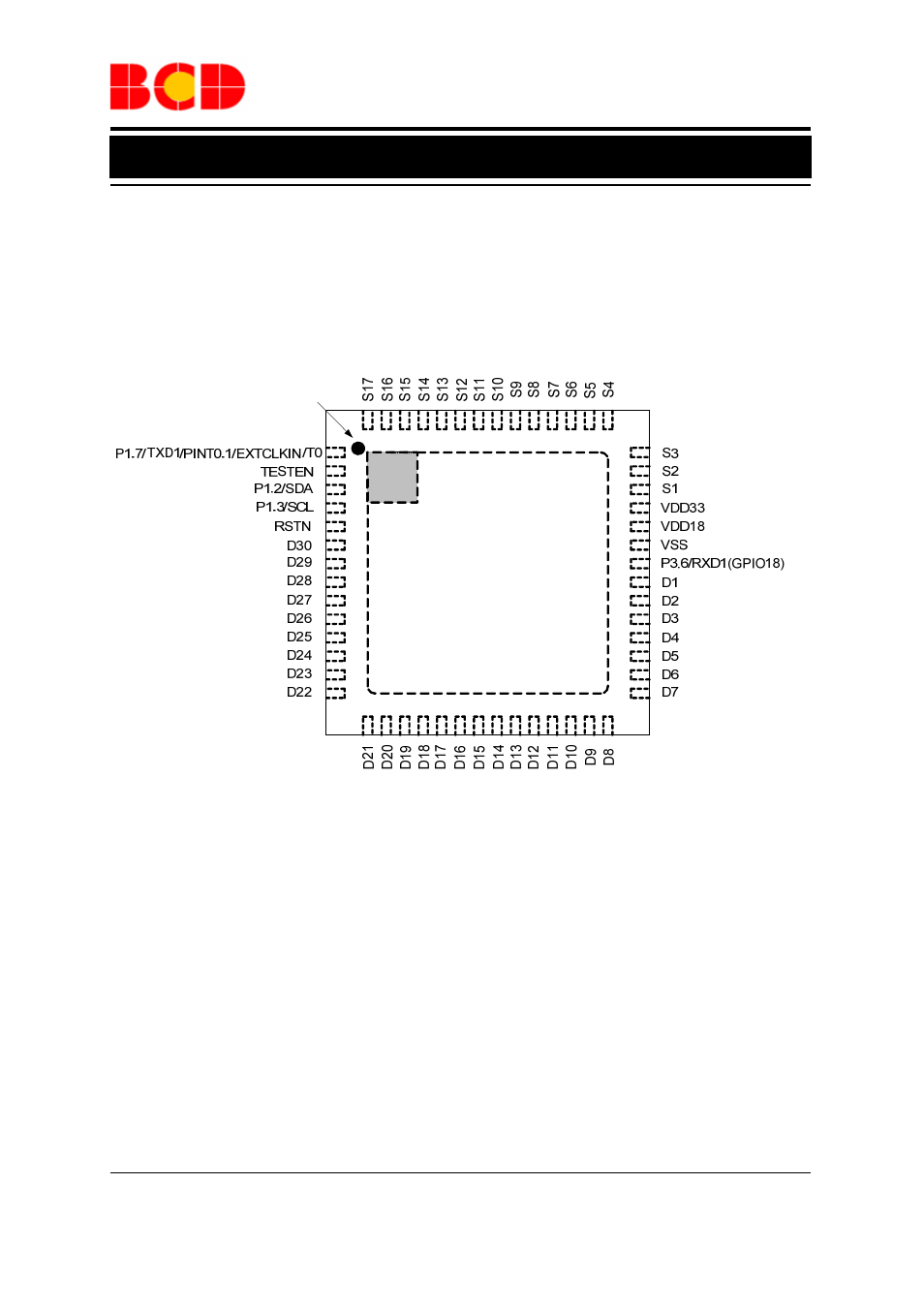 Data sheet, Pin configuration, Pin 1 mark | Fn package (qfn-7×7-56) | Diodes AP389X User Manual | Page 2 / 19