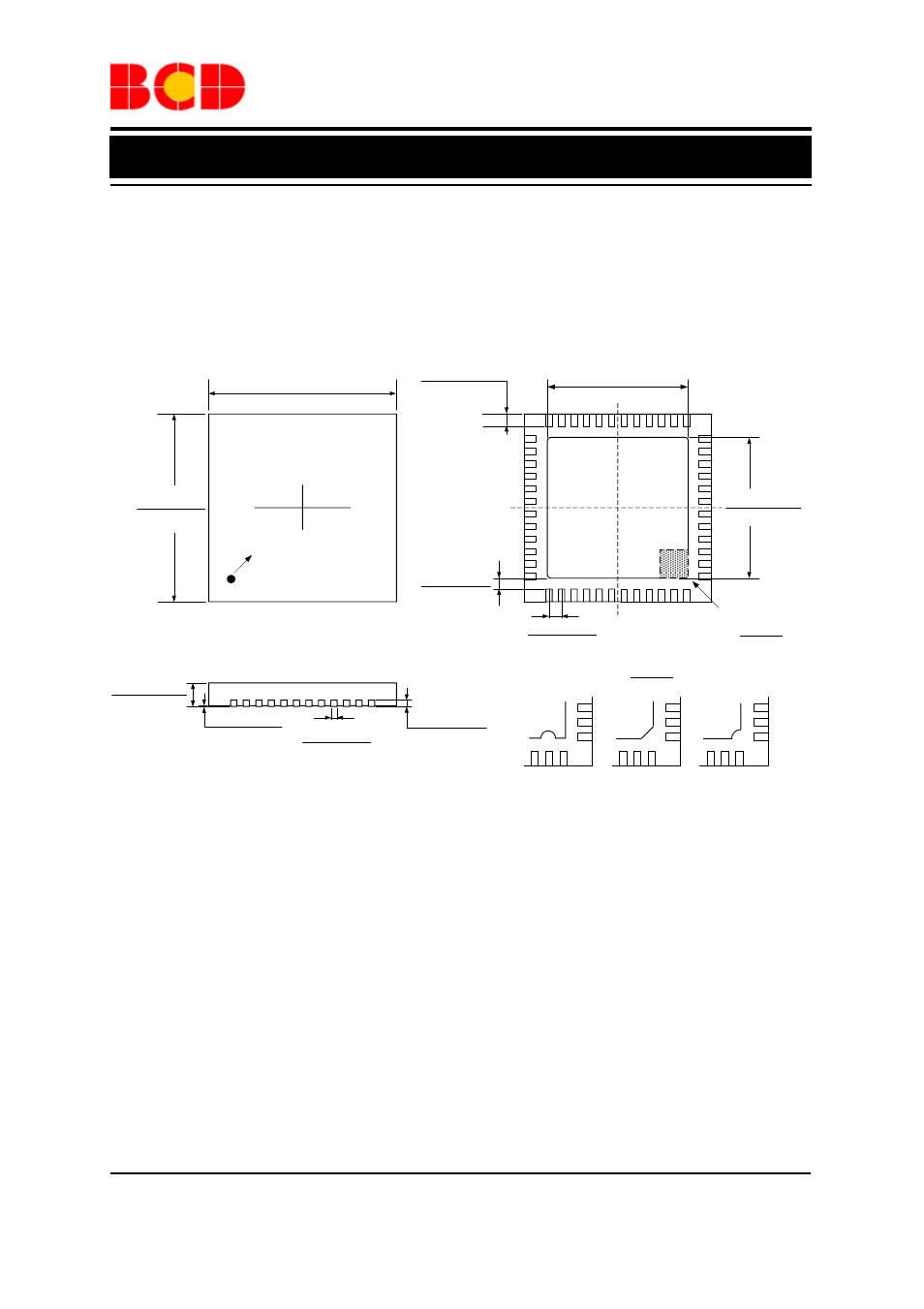 Data sheet, Mechanical dimensions qfn-6×6-48 unit: mm(inch) | Diodes AUR3852 User Manual | Page 15 / 17