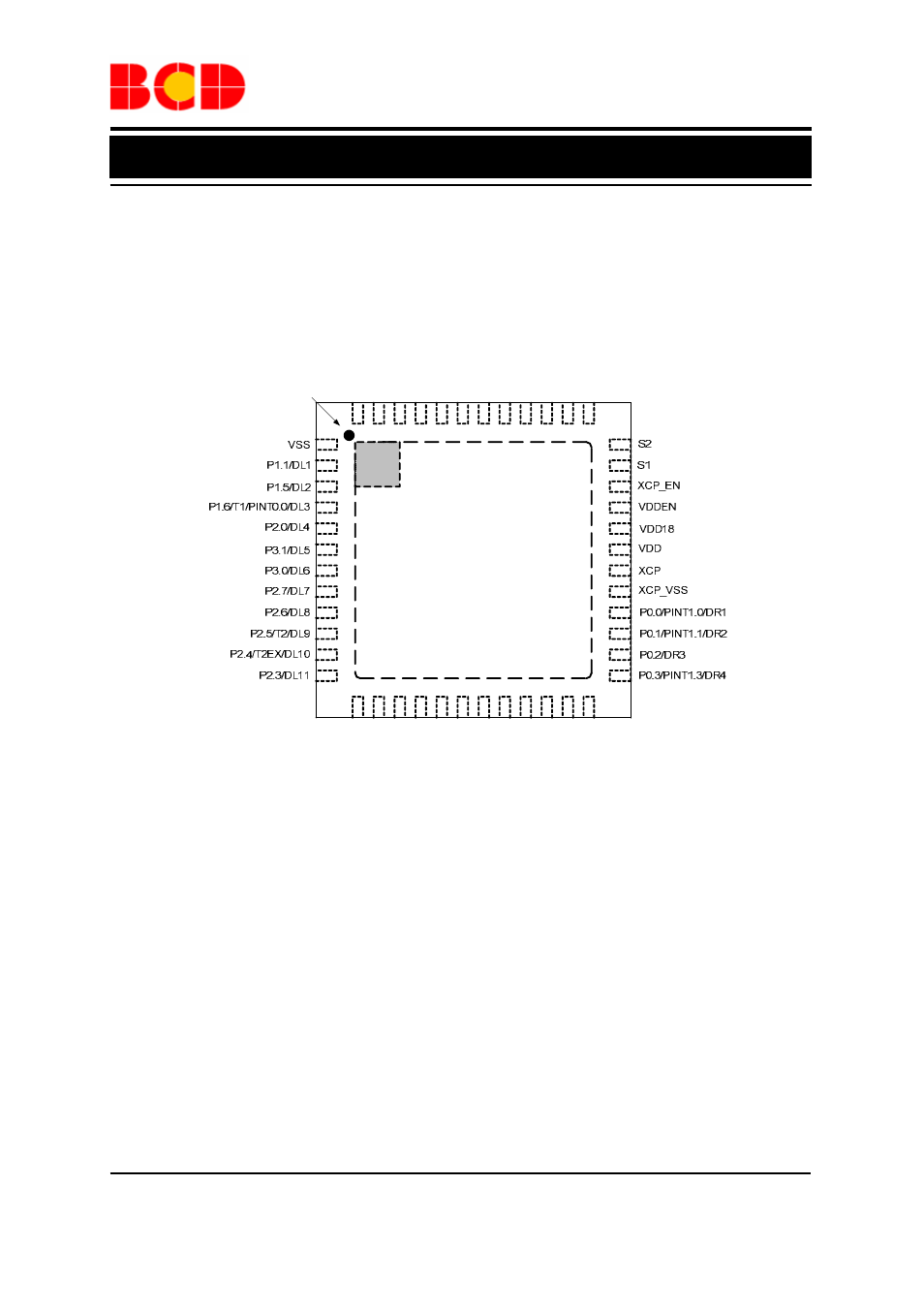 Data sheet, Pin configuration, Qt package (qfn-6×6-48) | Diodes AUR3852 User Manual | Page 2 / 17