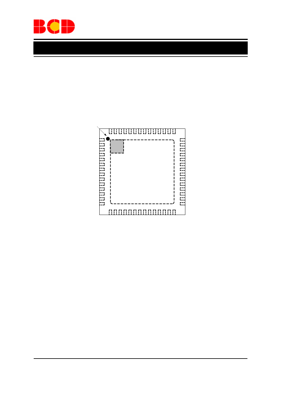 Data sheet, Pin configuration (continued), Qu package (qfn-7×7-56) | Pin 1 mark | Diodes AUR3852 User Manual | Page 3 / 17