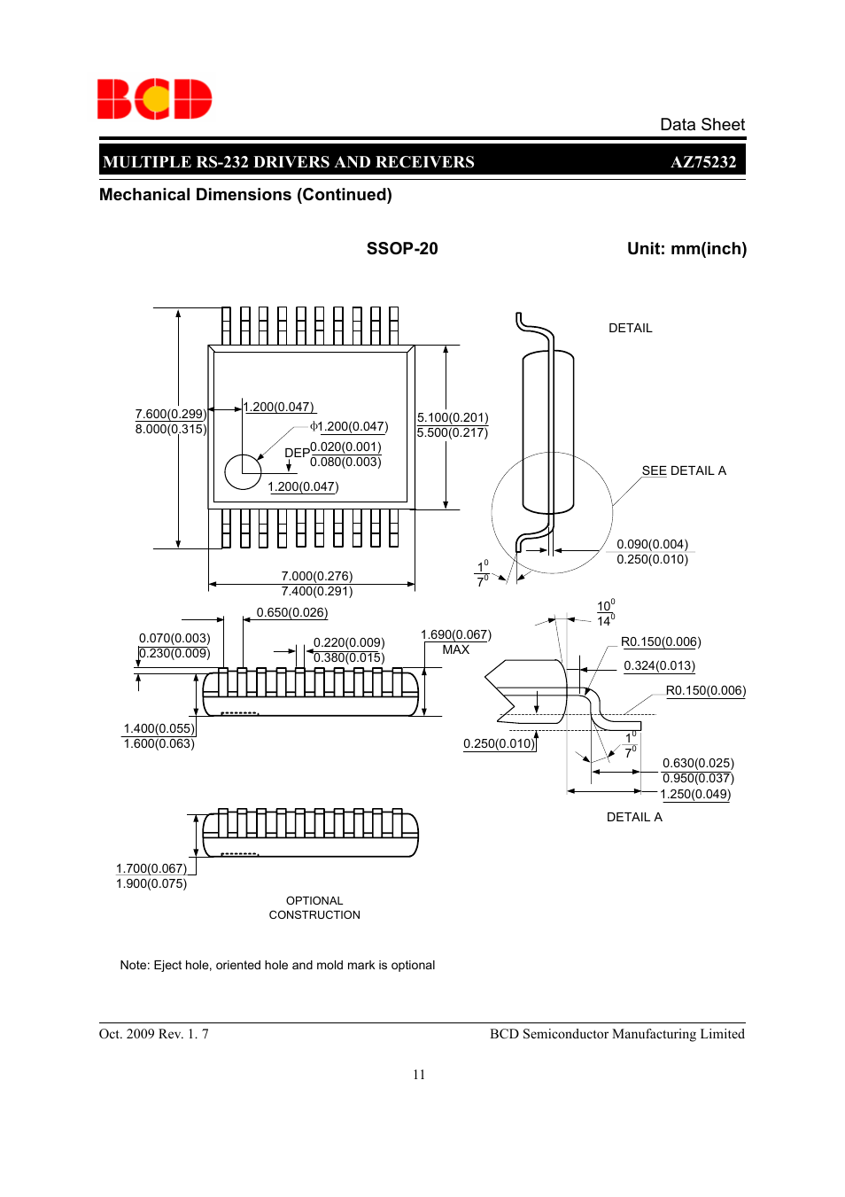 Diodes AZ75232 User Manual | Page 11 / 13