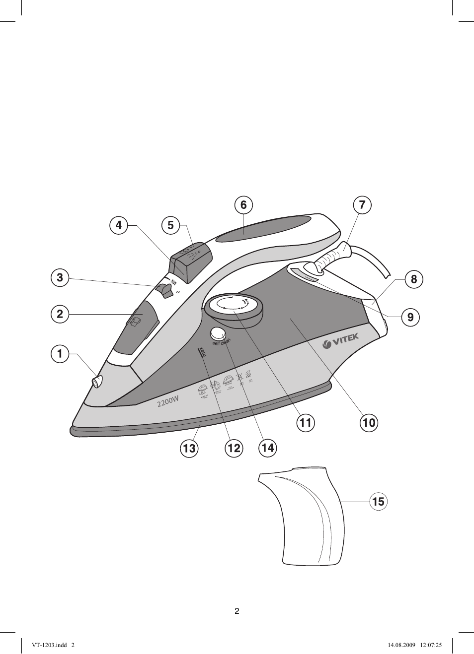 Vitek VT-1203 User Manual | Page 2 / 44