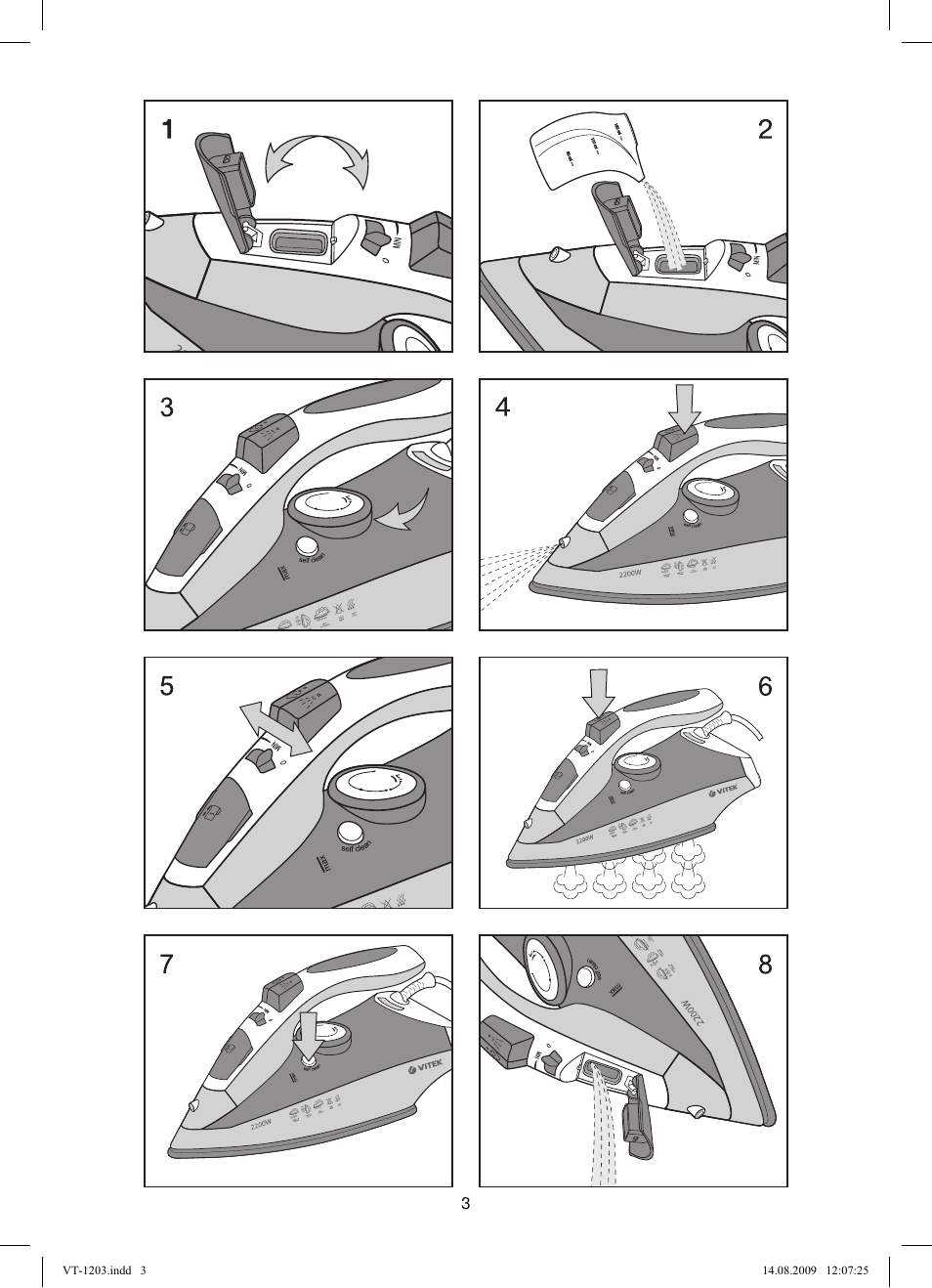 Vitek VT-1203 User Manual | Page 3 / 44