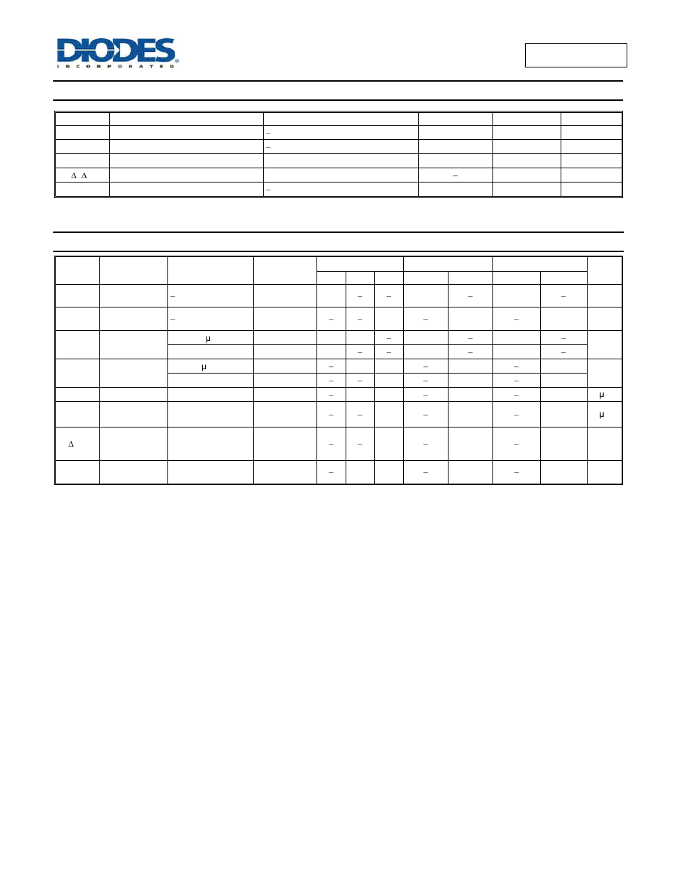 Recommended operating conditions, Electrical characteristics | Diodes 74AHCT594 User Manual | Page 4 / 10