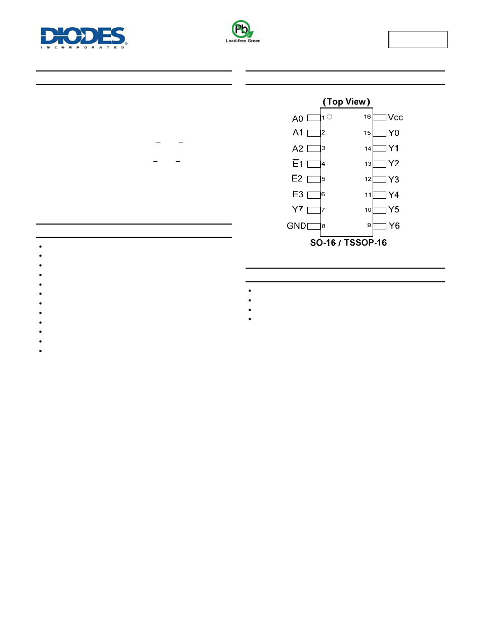 Diodes 74HC138 User Manual | 10 pages