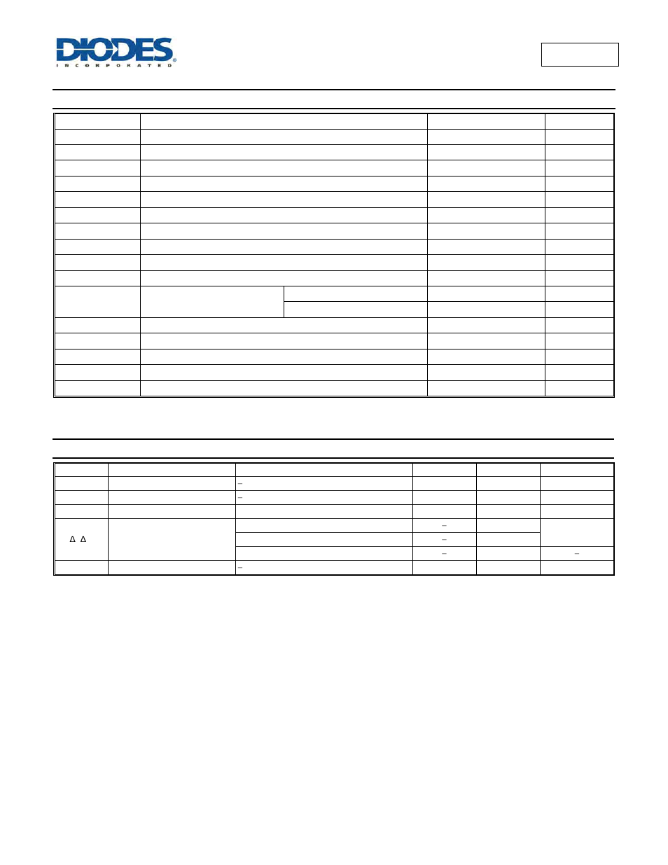 Absolute maximum ratings, Recommended operating conditions | Diodes 74HC595 User Manual | Page 4 / 11