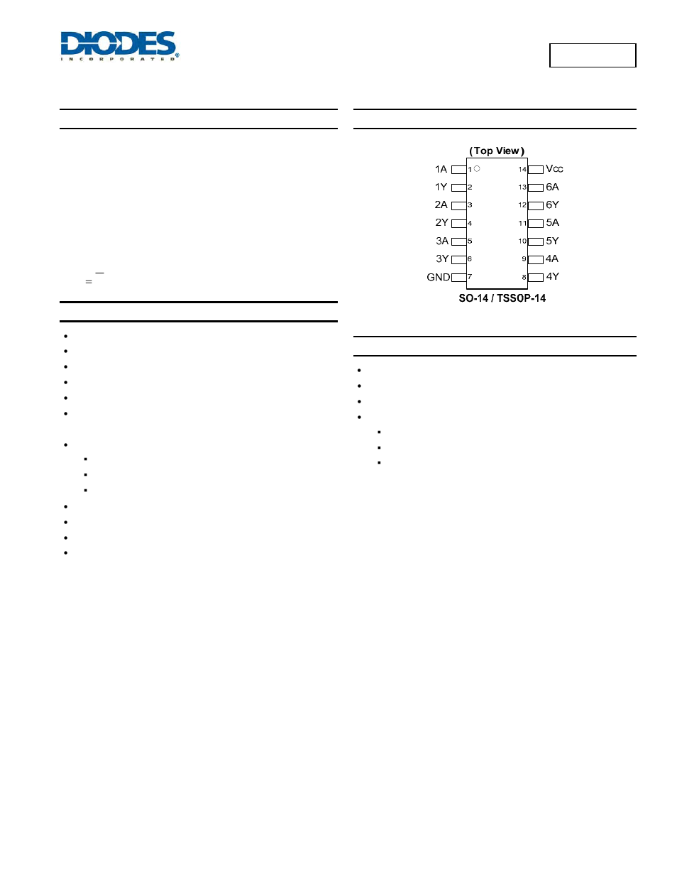 Diodes 74LVC04A User Manual | 10 pages