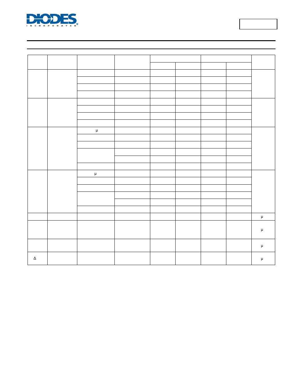 74lvc04a, Electrical characteristics | Diodes 74LVC04A User Manual | Page 4 / 10