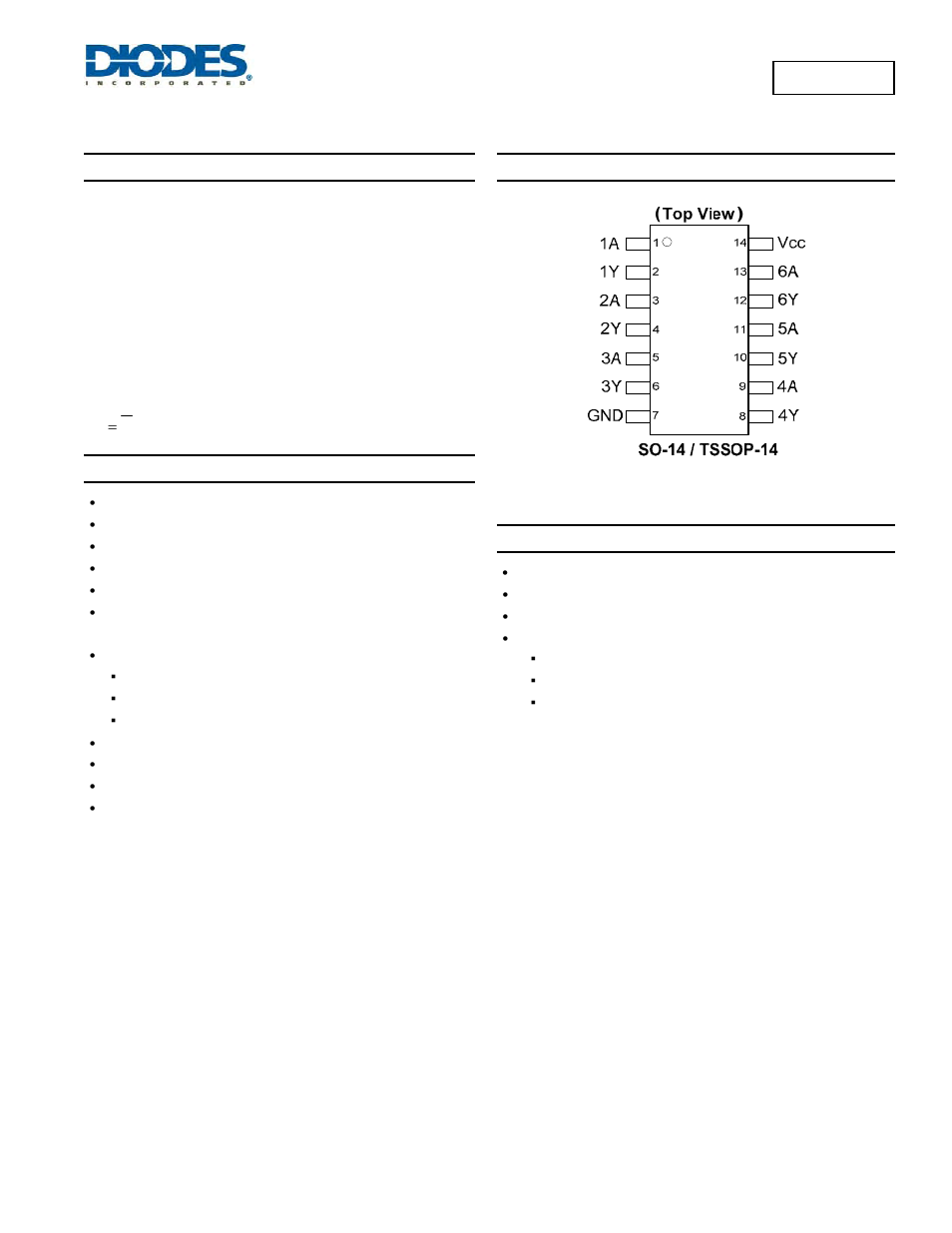 Diodes 74LVC06A User Manual | 10 pages