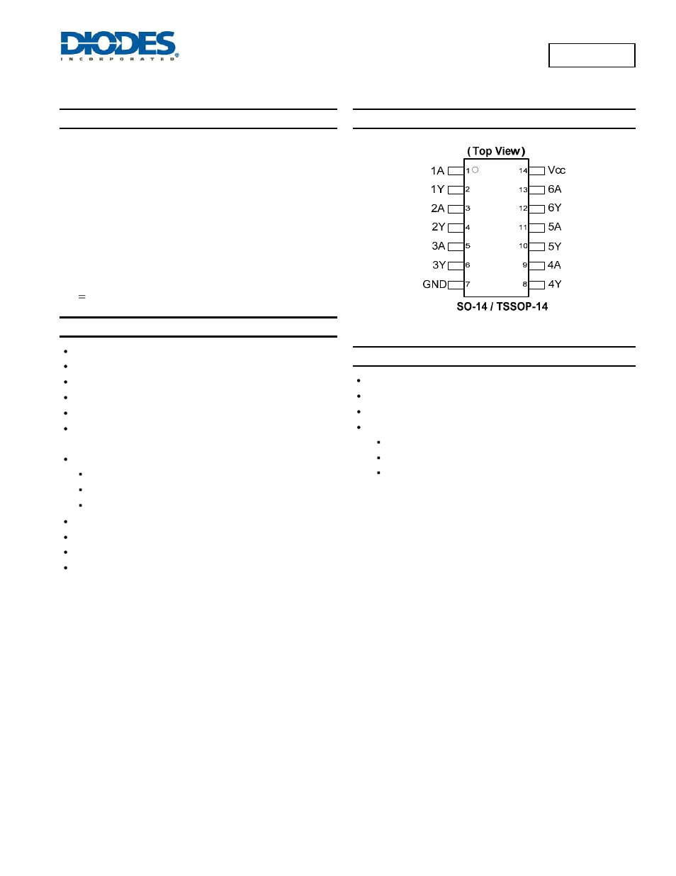 Diodes 74LVC07A User Manual | 10 pages