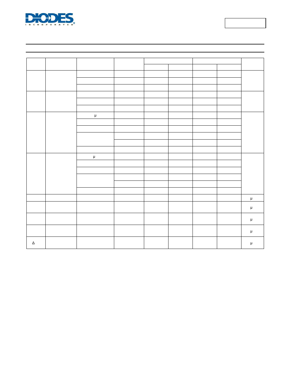 Electrical characteristics | Diodes 74LVC126A User Manual | Page 4 / 10