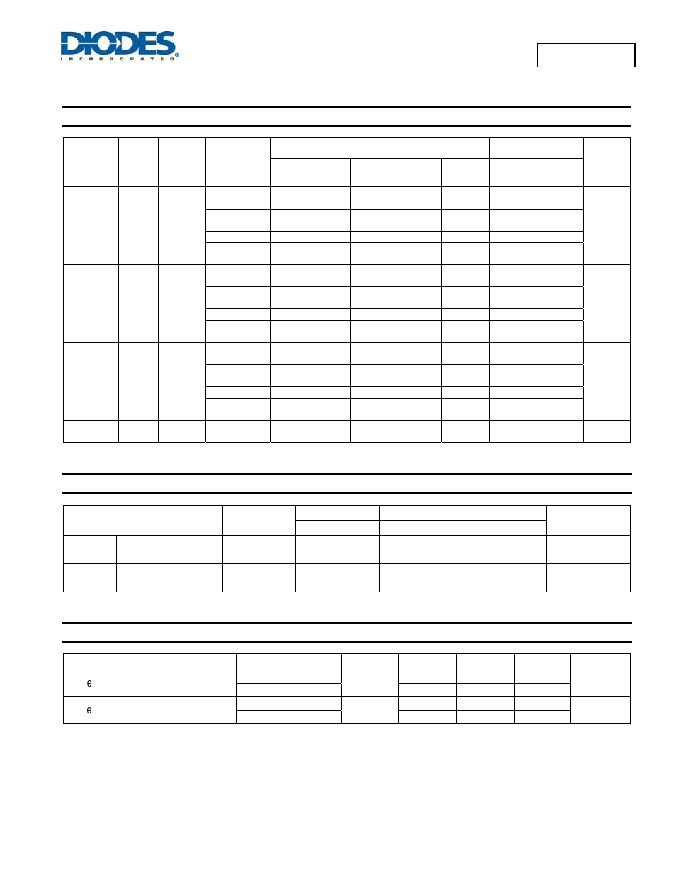 Switching characteristics, Operating characteristics, Package characteristics | Diodes 74LVC126A User Manual | Page 5 / 10