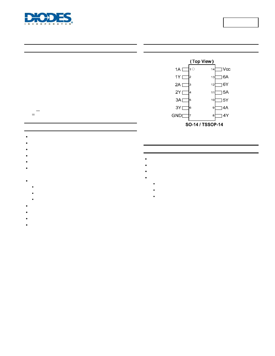 Diodes 74LVC14A User Manual | 10 pages