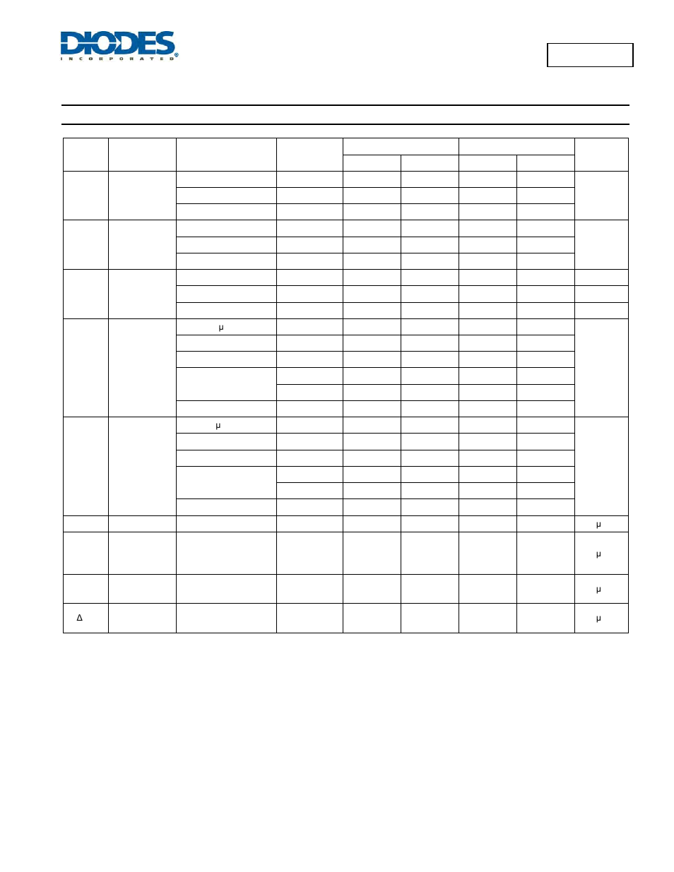 74lvc14a, Electrical characteristics | Diodes 74LVC14A User Manual | Page 4 / 10