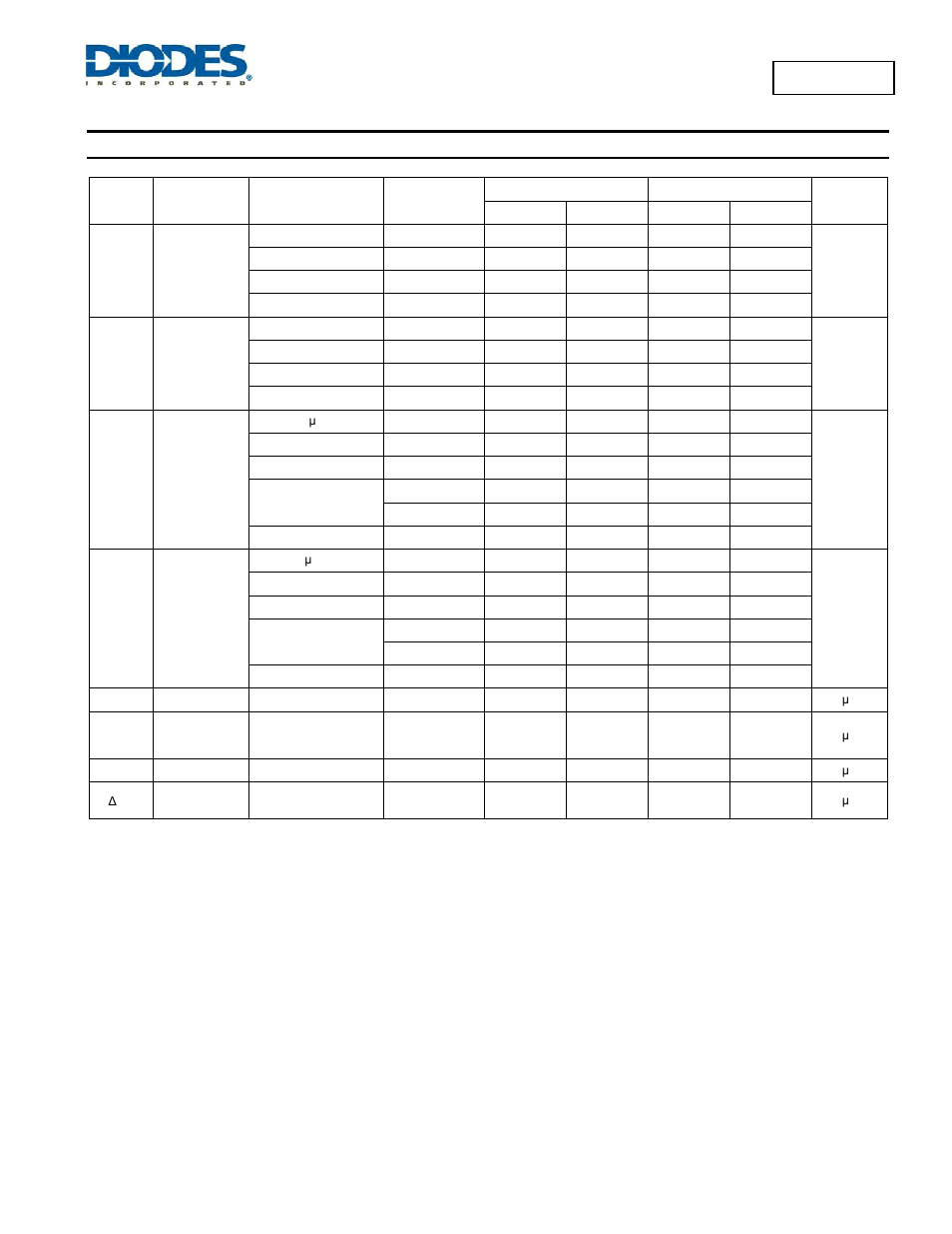 74lvc86a, Electrical characteristics | Diodes 74LVC86A User Manual | Page 4 / 10