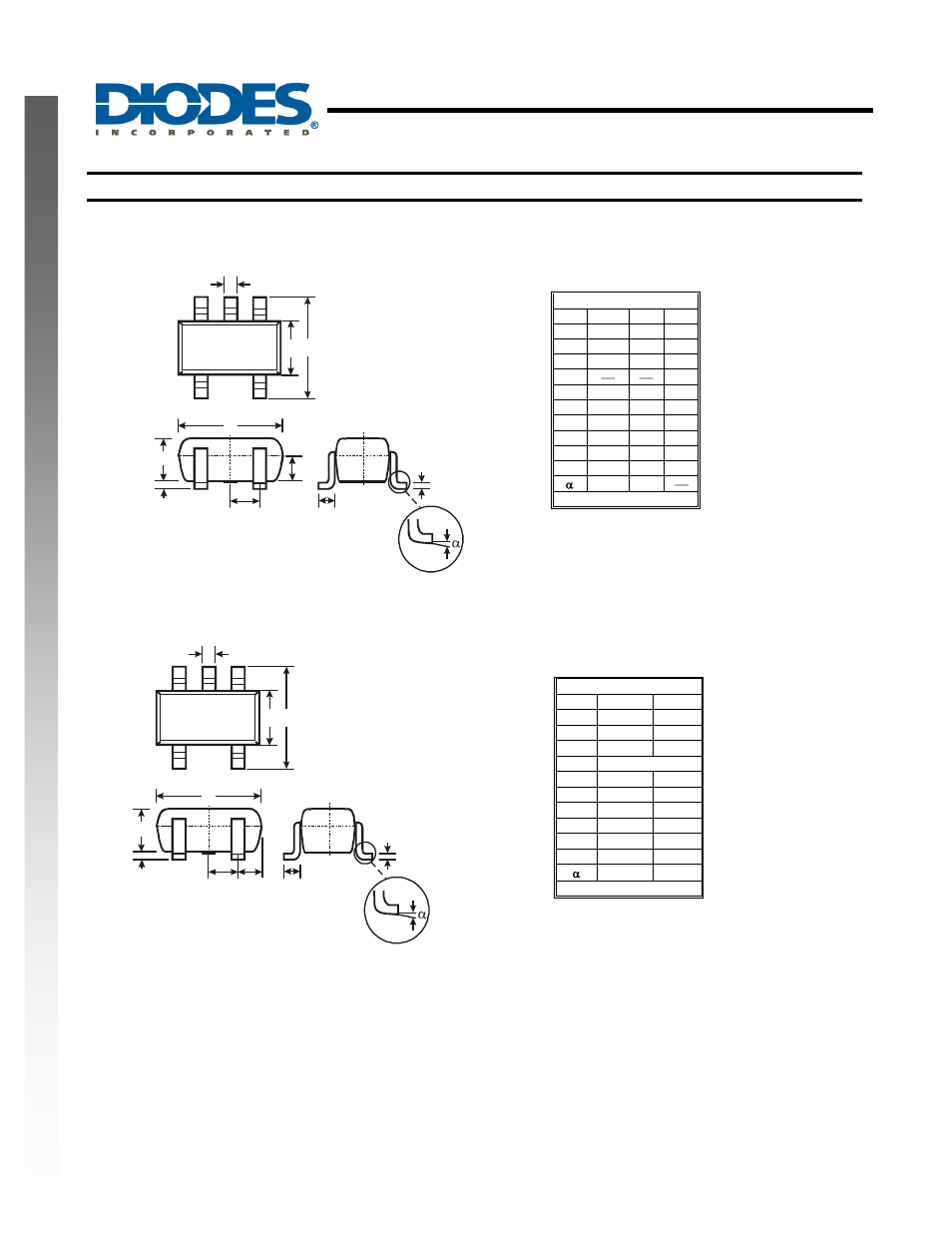 Single 2 input positive nand gate, New prod uc t package outline dimensions | Diodes 74AHC1G00 User Manual | Page 7 / 8