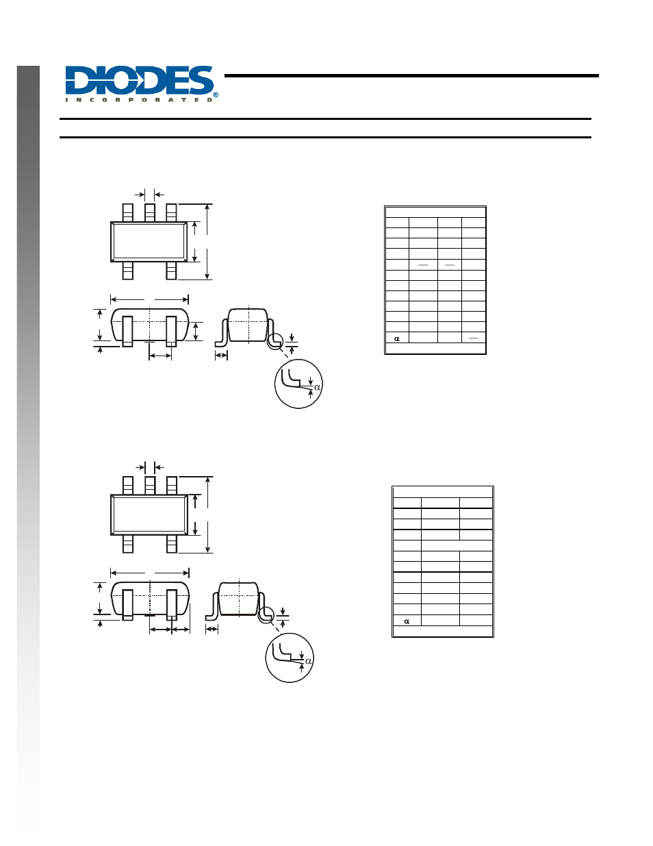 Single 2 input positive nor gate, New prod uc t package outline dimensions | Diodes 74AHC1G02 User Manual | Page 7 / 8