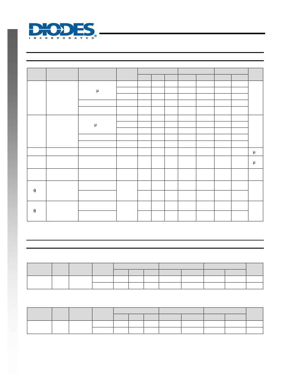 Single inverter gate, New prod uc t electrical characteristics, Switching characteristics | Diodes 74AHC1G04 User Manual | Page 4 / 8