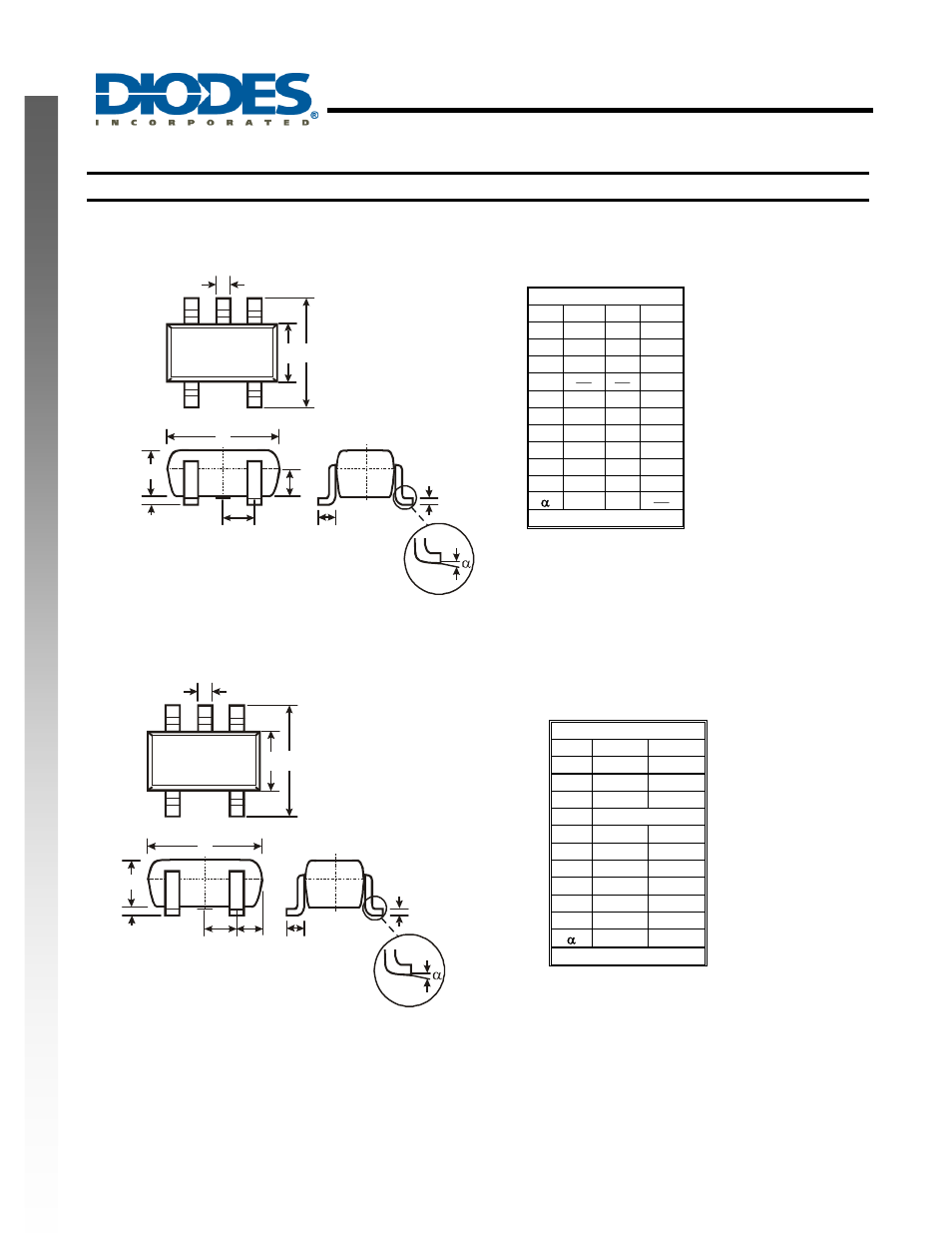 Single schmitt-trigger invereter, New prod uc t package outline dimensions | Diodes 74AHC1G14 User Manual | Page 8 / 9