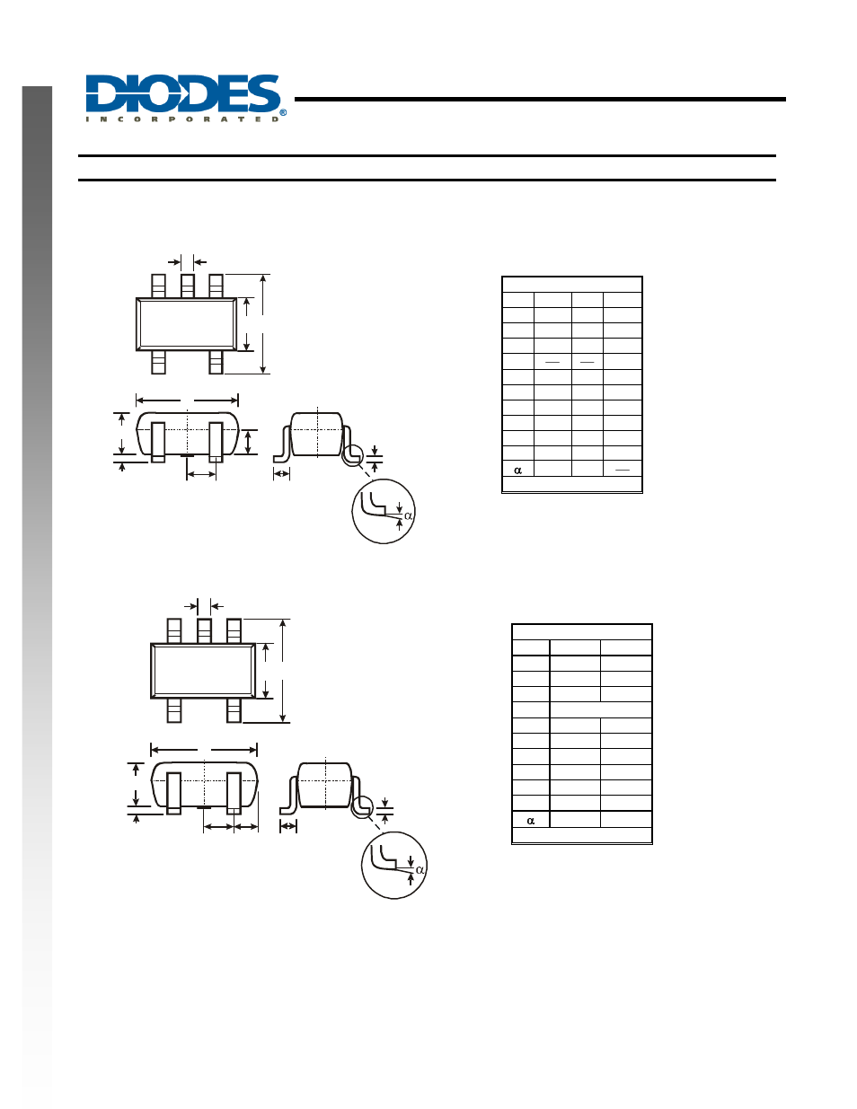 Single 2 input exclusive-or gate, New prod uc t package outline dimensions | Diodes 74AHC1G86 User Manual | Page 7 / 8