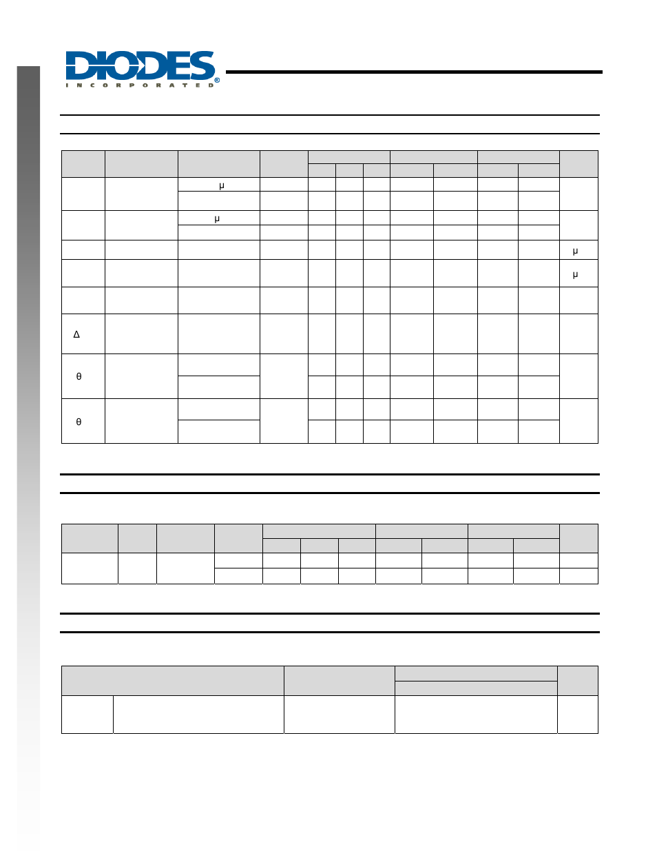 Single 2 input positive nand gate, New prod uc t electrical characteristics, Switching characteristics | Operating characteristics | Diodes 74AHCT1G00 User Manual | Page 4 / 8