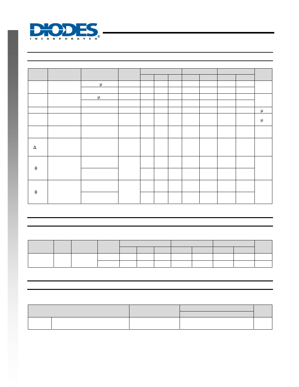 Single 2 input positive nor gate, New prod uc t electrical characteristics, Switching characteristics | Operating characteristics | Diodes 74AHCT1G02 User Manual | Page 4 / 8