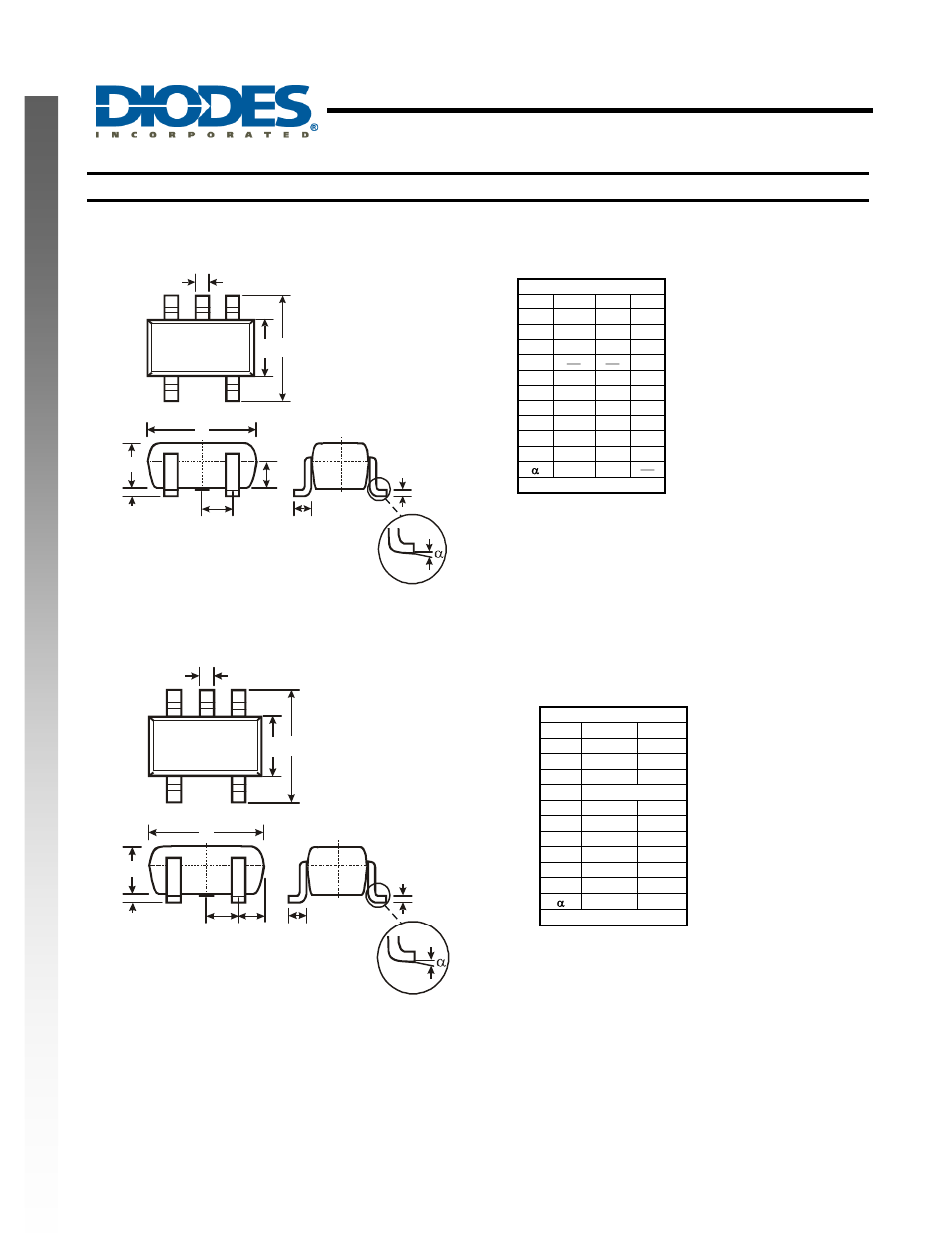 Single buffer gate with 3-state output, New prod uc t package outline dimensions | Diodes 74AHCT1G126 User Manual | Page 8 / 9