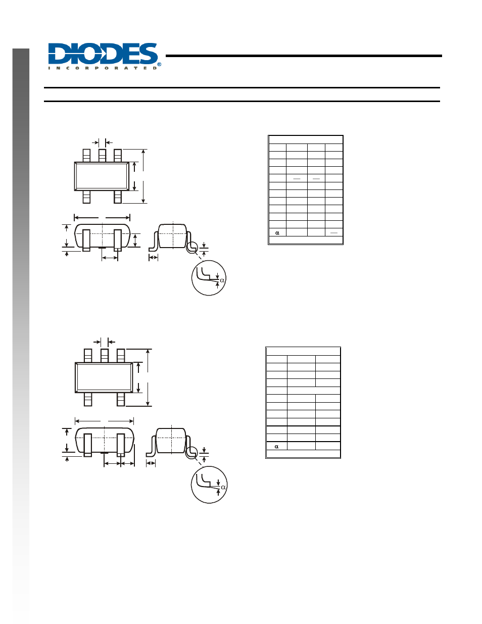 Single 2 input exclusive-or gate, New prod uc t package outline dimensions | Diodes 74AHCT1G86 User Manual | Page 7 / 8