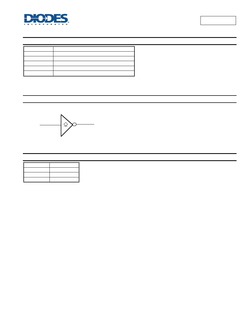 Pin descriptions, Logic diagram, Function table | Diodes 74AUP1G06 User Manual | Page 2 / 14