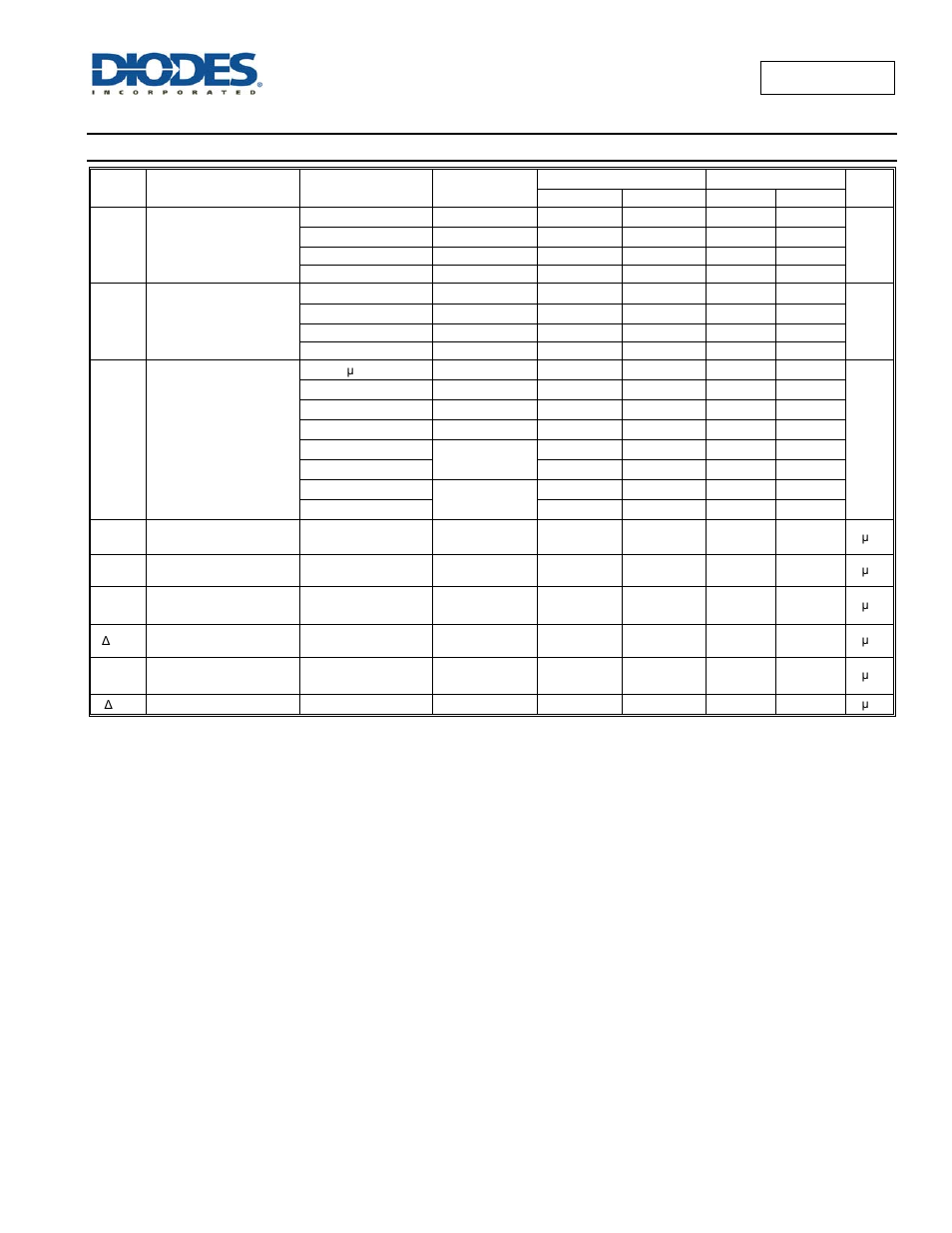 Electrical characteristics | Diodes 74AUP1G06 User Manual | Page 4 / 14