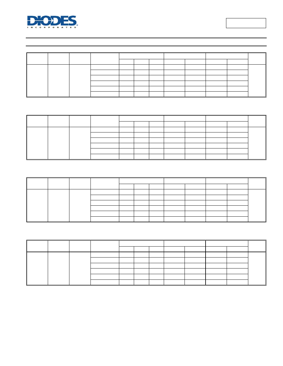 Switching characteristics | Diodes 74AUP1G06 User Manual | Page 6 / 14