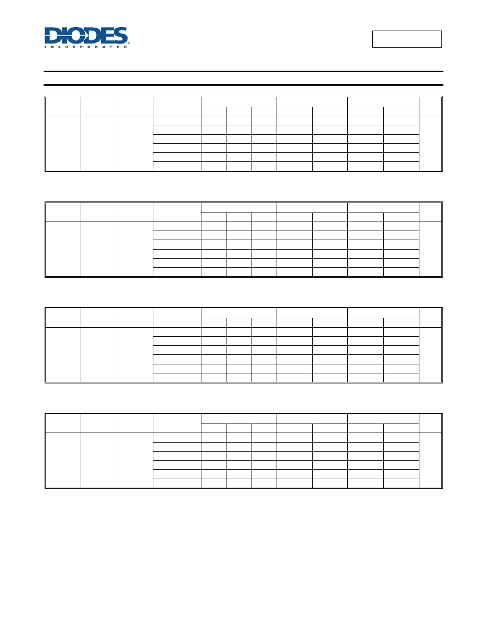 Switching characteristics | Diodes 74AUP1G07 User Manual | Page 6 / 14