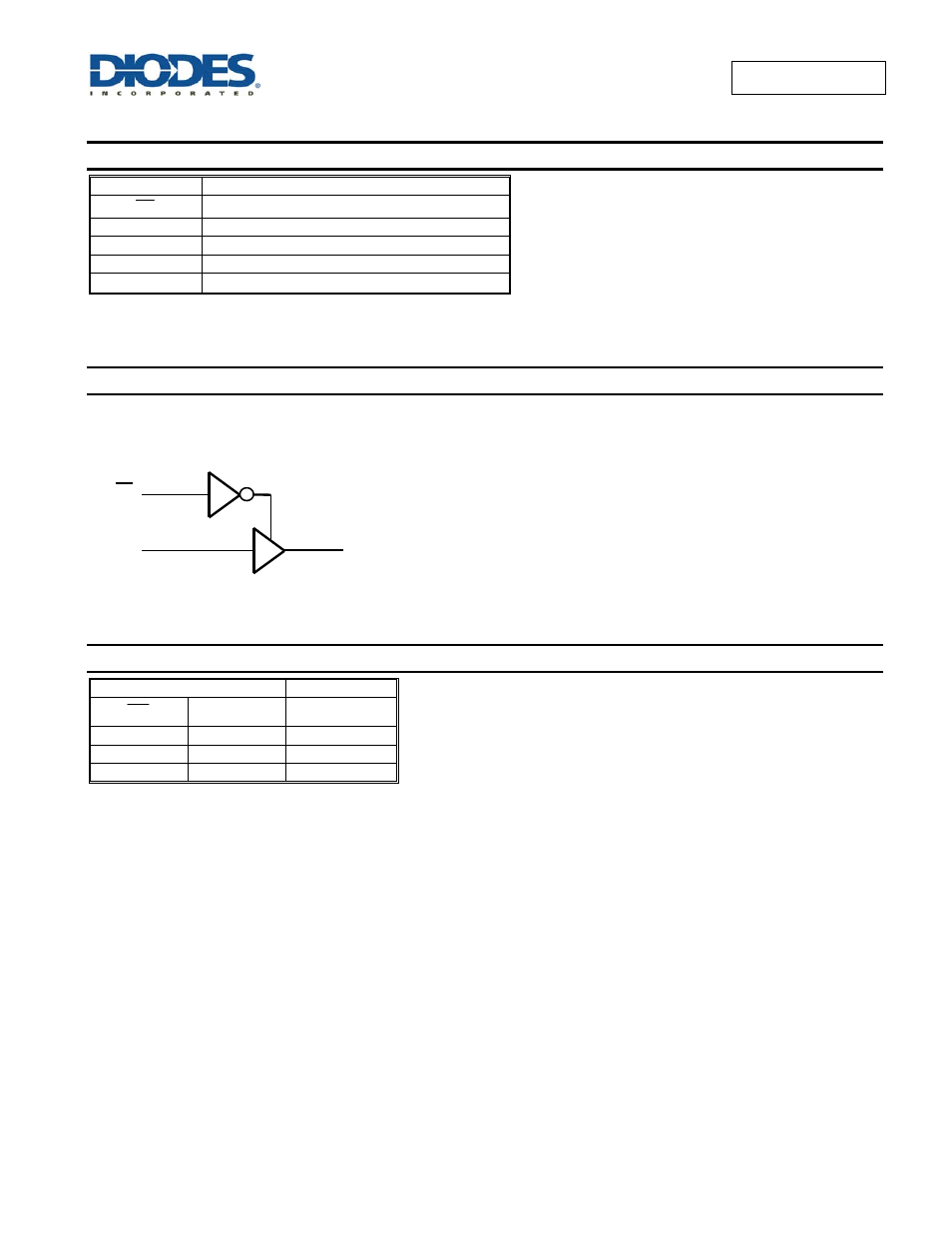 Pin descriptions, Logic diagram, Function table | Diodes 74AUP1G125 User Manual | Page 2 / 15