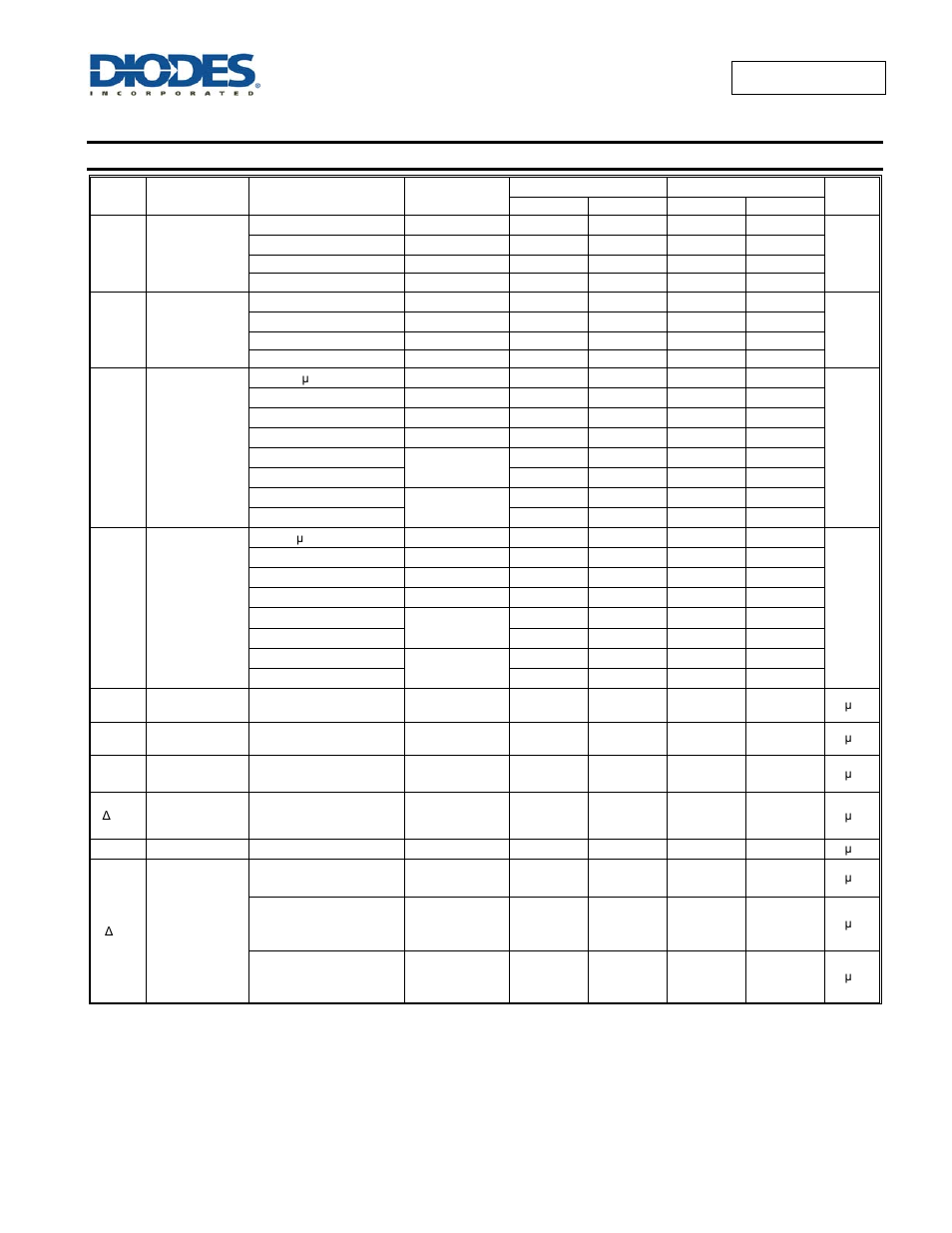 Electrical characteristics | Diodes 74AUP1G125 User Manual | Page 4 / 15