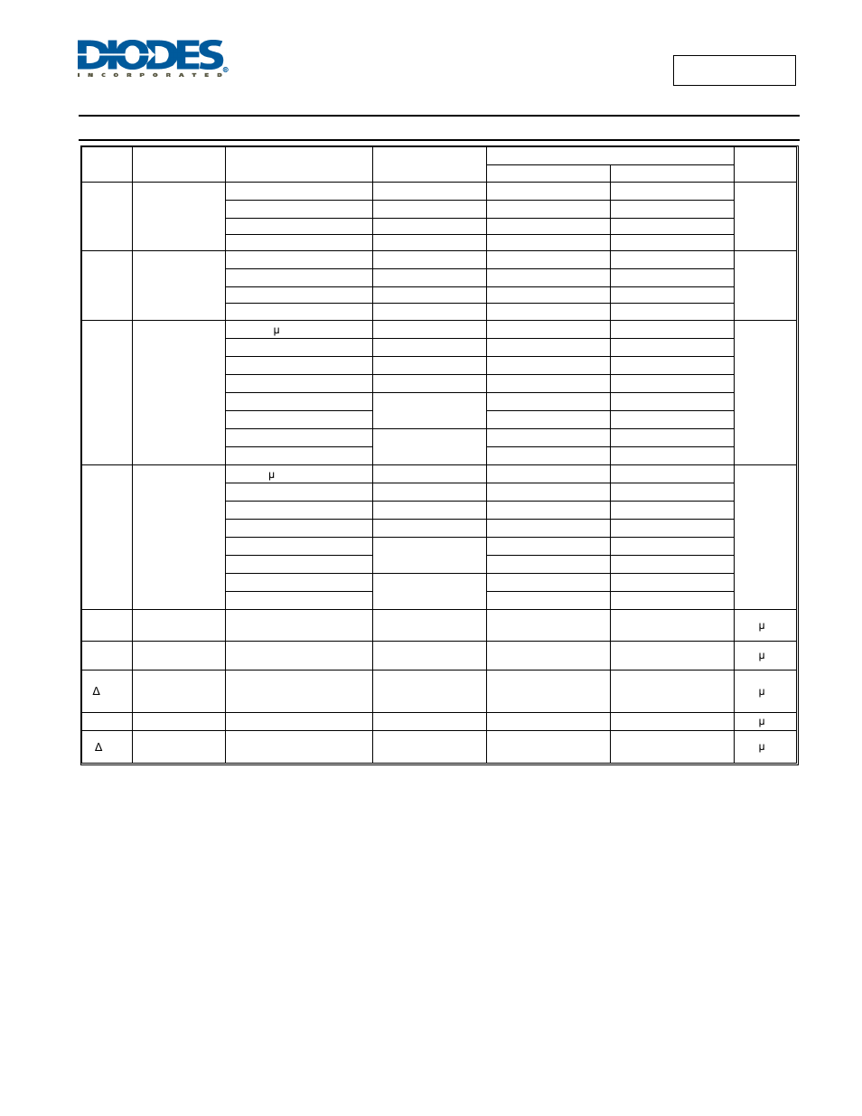 Electrical characteristics | Diodes 74AUP1G34 User Manual | Page 5 / 14