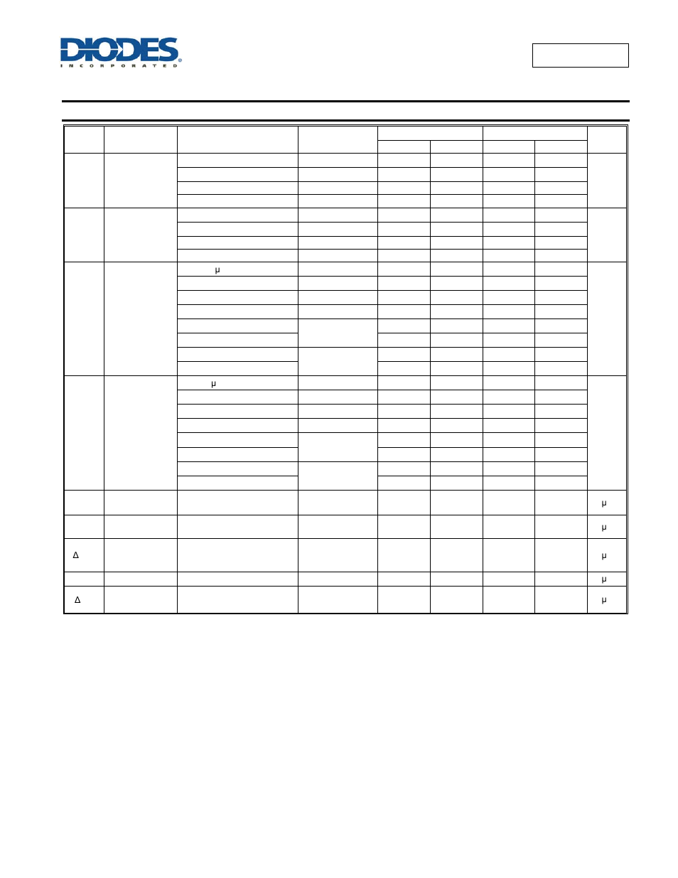 Electrical characteristics | Diodes 74AUP1G86 User Manual | Page 4 / 14
