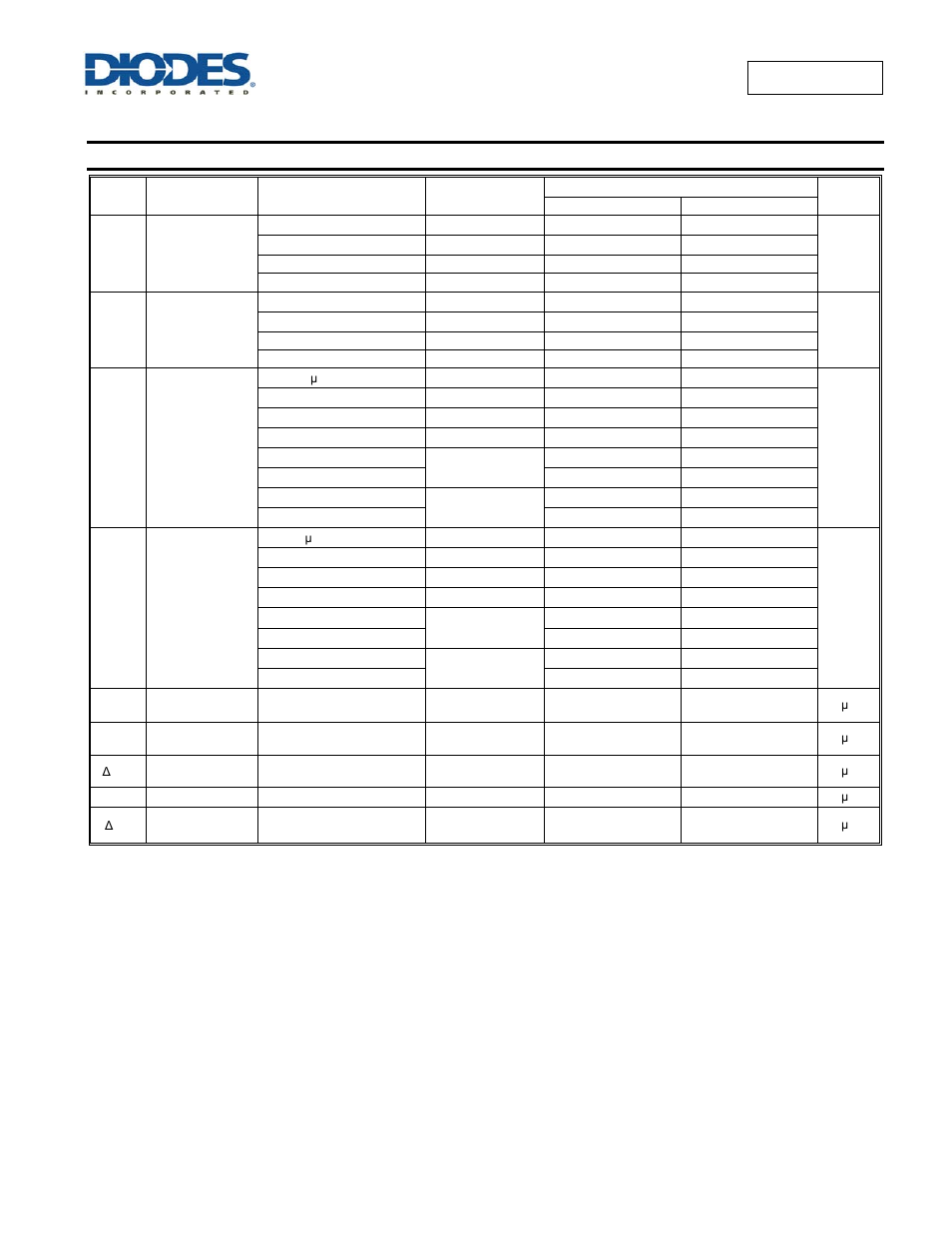 Electrical characteristics | Diodes 74AUP1G86 User Manual | Page 5 / 14