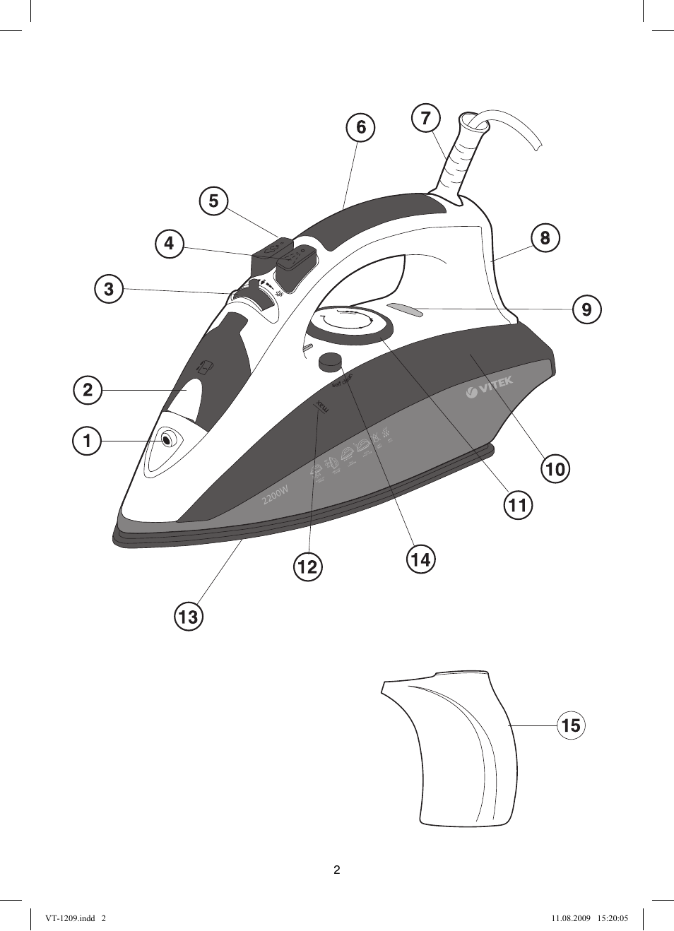 Vitek VT-1209 User Manual | Page 2 / 44