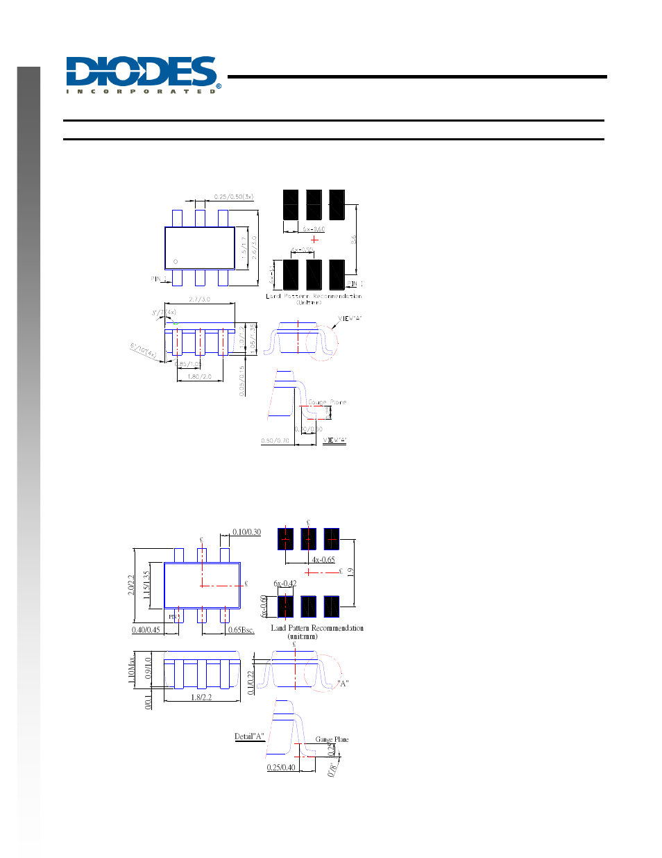 Single 3 input positive nand gate, New prod uc t package outline dimensions | Diodes 74LVC1G10 User Manual | Page 11 / 13