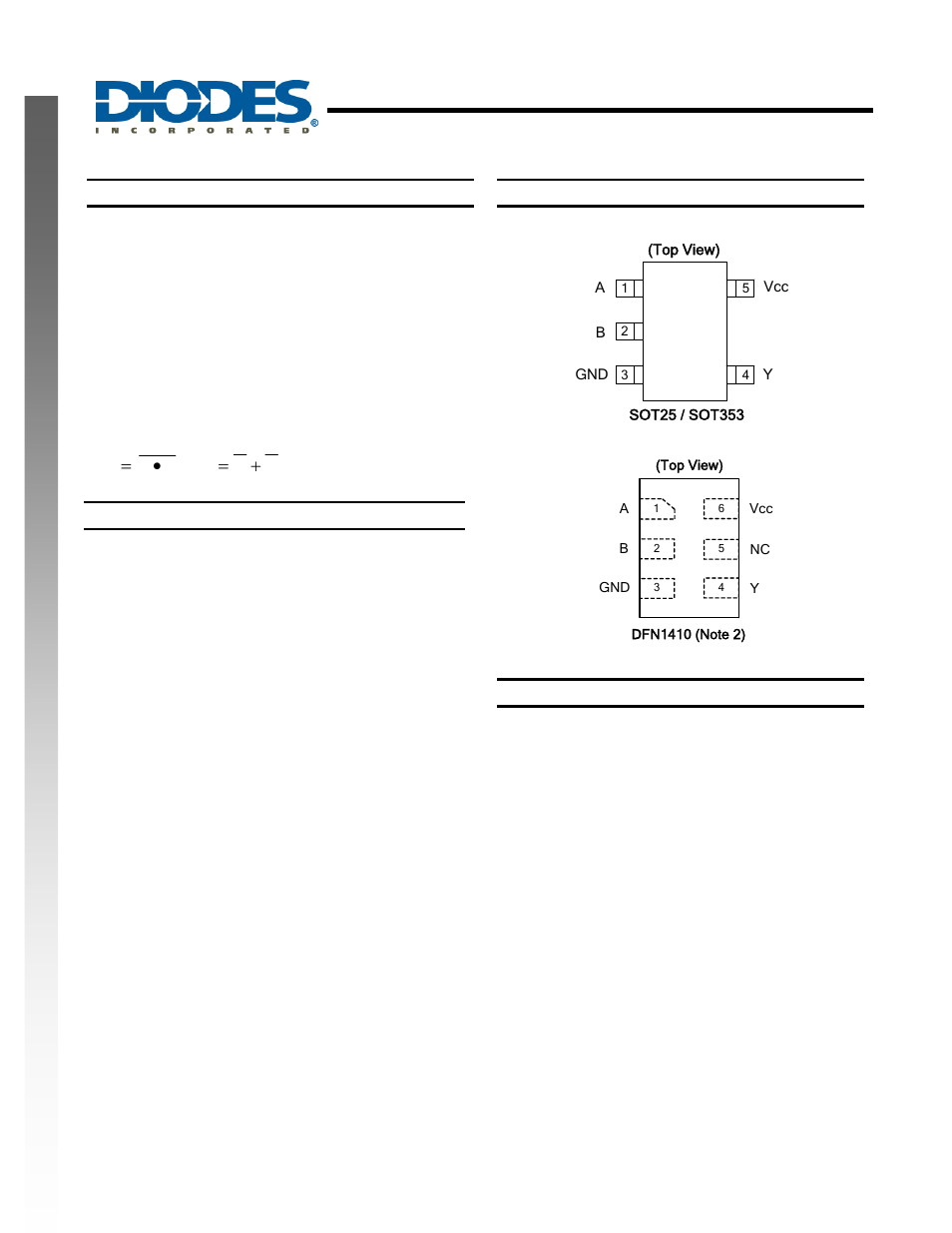 Diodes 74LVCE1G00 User Manual | 14 pages