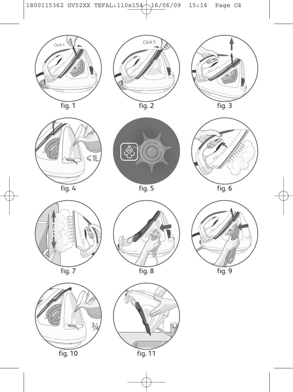 Tefal EasyCord Pressing GV5240 User Manual | Page 4 / 134