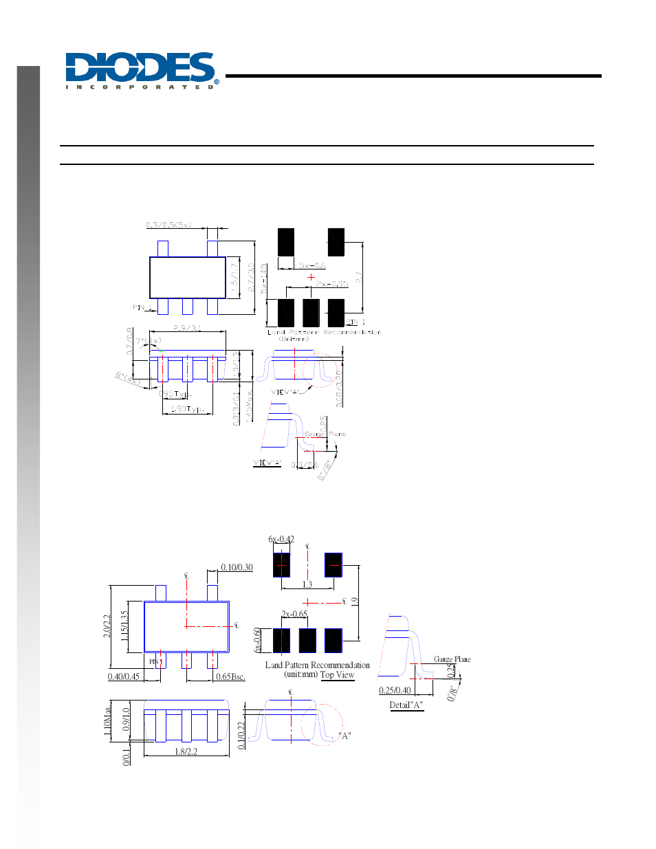 New prod uc t, Package outline dimensions | Diodes 74LVCE1G06 User Manual | Page 10 / 13